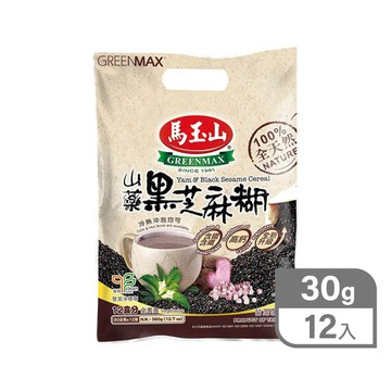 馬玉山30g(12入)-山藥黑芝麻糊