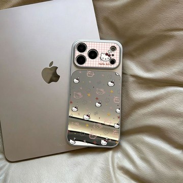 新款上新彩色kt貓適用蘋果17AIR/16PROMAX手機殼15PLUS大視窗14iPhone13套