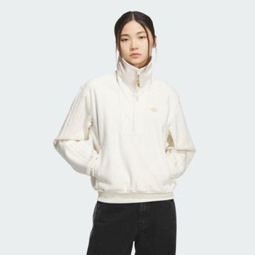 Adidas 愛迪達 Lny Halfzip KT0725 女 長袖上衣 休閒長袖 白 亞版