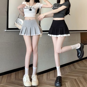 【臺灣公司 可打統編】免運 百褶裙 JK 灰色純欲風百褶裙辣妹短裙夏季2025新款高腰顯瘦a字半身裙防走光 可開發票 全館五折 工廠現貨直銷 新品特價 z10079