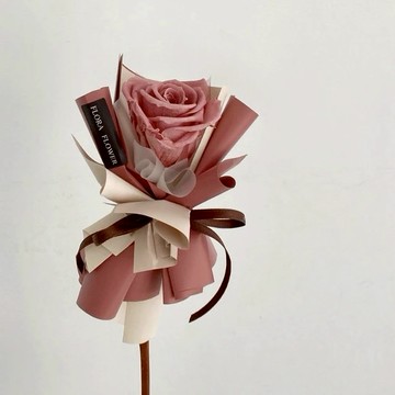【Flora Flower】單支永生玫瑰-玫瑰粉
