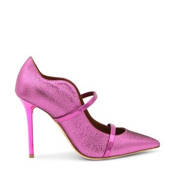 Malone Souliers - Violet Leather Maureen Pumps