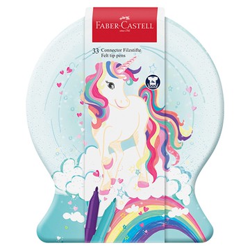 【非庫存商品急單勿下】Faber-Castell 輝柏 獨角獸造型連接筆/彩色筆-33色 155544 (NOD)