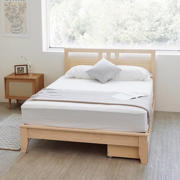 完美主義｜威森無印風松木標準雙人5尺床架組【R0264】