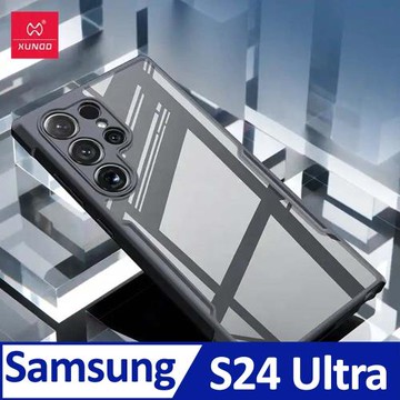 XUNDD 甲蟲系列 SAMSUNG Galaxy S24 Ultra 防摔保護軟殼 炫酷黑