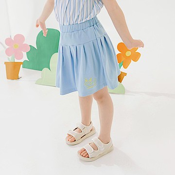 OB嚴選-棉質可愛兔兔刺繡彈力鬆緊腰褲裙