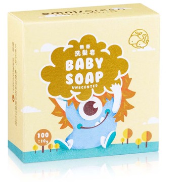 【歐米綠】寶寶無香冷製洗髮手工皂2入