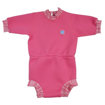 Splash About Happy Nappy Wetsuit 連身版游泳尿布褲 粉色糖果色  M  1件