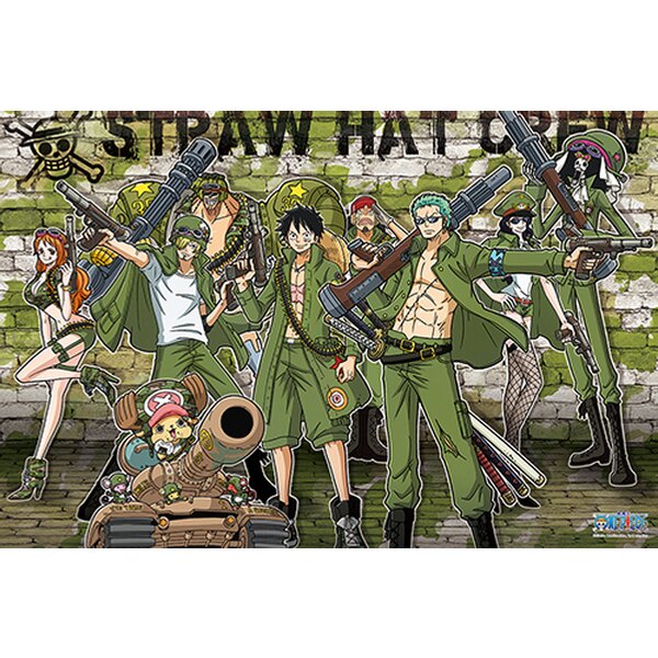 【P2 拼圖】海賊王/航海王 ONE PIECE-軍裝風拼圖(1)1000片 HP01000-098
