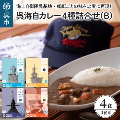 ふるさと納税 呉市 呉海自カレー レトルトカレー 4種詰合せ(B)