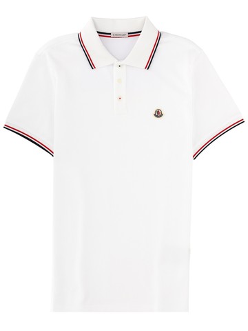 moncler polo with logo patch