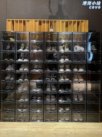 【磁吸透明】鞋盒 收納鞋盒 球鞋收納盒 鞋櫃 鞋架 亞克力鞋盒 塑料組裝 豎款高幫專用 日式簡約 防塵透氣 潮鞋展示