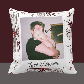 【母親節禮盒】客製化抱枕-Instant Photo Frame白色個人化禮物