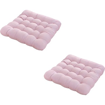 Everhouse 基本款方形坐墊 2入 粉紅色 FREE(40 x 40 公分)  粉色  40 x 40cm