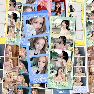 ⭐原創自製⭐宋雨琦人生四格書籤自制小卡明信片idle高顏值韓團明星打包禮物