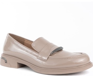 SANTINO MILANO BEIGE ELEGANT CLOSED LOAFERS 米白色女款鞋子