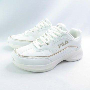 FILA 5J328Z118 女款 休閒鞋 復古 運動鞋 白/香檳金【iSport愛運動】