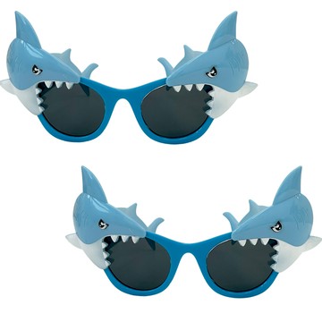 Miimii Party 鯊魚生日派對太陽眼鏡 2入組  1組  藍色