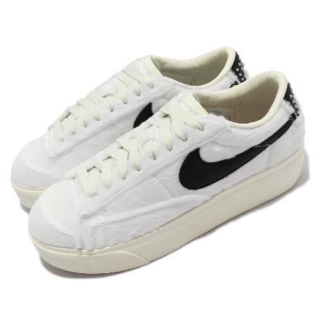 Nike 休閒鞋 Wmns Blazer Low Platform 白 黑 厚底 女鞋 小白鞋 DO2115-133