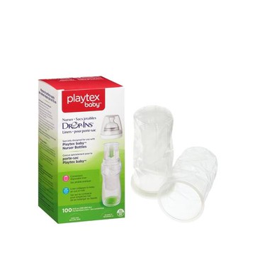 美國產Playtex倍兒樂出門旅行一次性免洗奶瓶內膽杯替換袋100 50