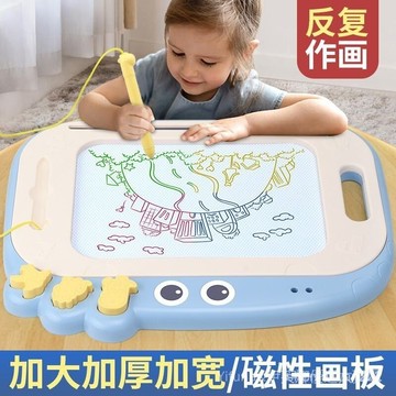 畫板彩色磁性大號畫畫板塗鴉板磁力寫字板早教  RUWU