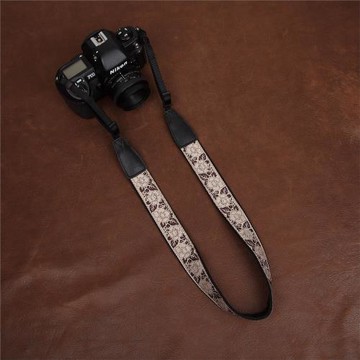 cam-in 繡花復古文藝微單單反照相機背帶適用尼康佳能肩帶cam7561