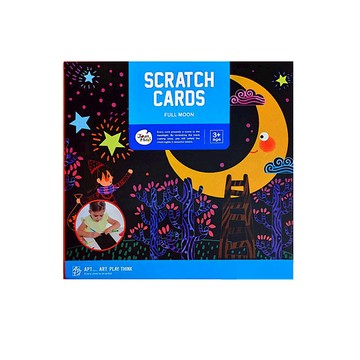 【 JoanMiro 原創美玩】童話故事刮畫紙-星月夜