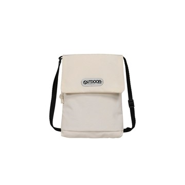 【OUTDOOR】極簡風尚直式隨身側背包-象牙白 OD253102IV