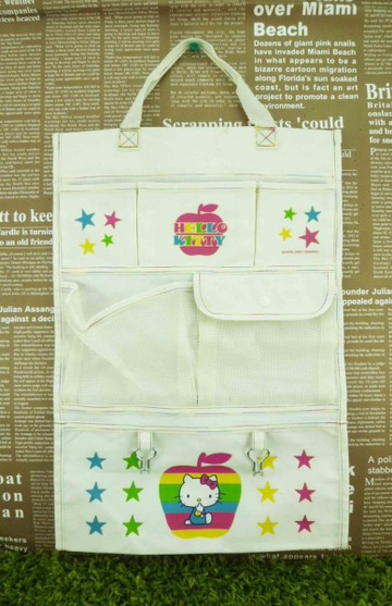 【震撼精品百貨】Hello Kitty 凱蒂貓~壁掛袋-彩色蘋果【共1款】