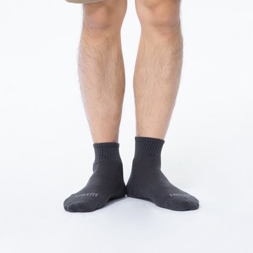 舒適休閒抑菌中筒除臭襪(銀河灰 男M-L)