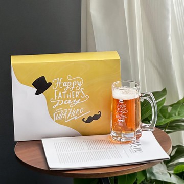 生日好禮丨啤酒杯 客製化 文字雕刻 創意禮物 送男友父親節禮物