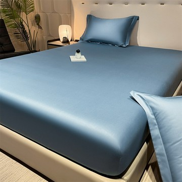 外貿100支長絨棉床笠單件純棉席夢思全包保護套A類全棉床罩1.8m床鑫弘-家具衛浴 可打統編