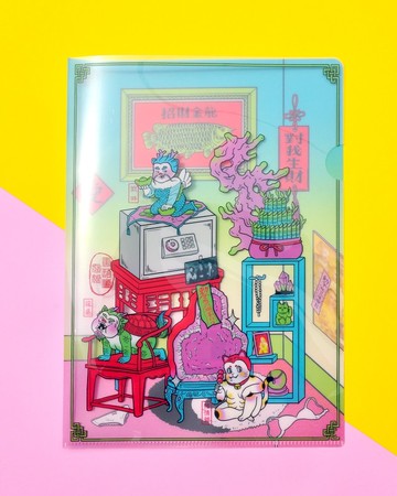 雙層印刷風水世家資料夾/ 唐葫蘆姑娘