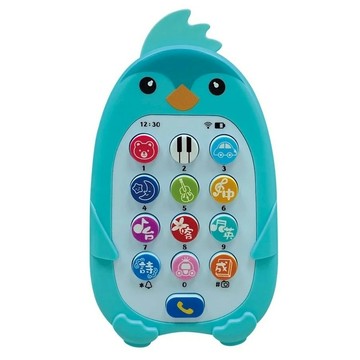 双美生活文創 萌企鵝音樂故事小手機  萌企鵝 多色  1個