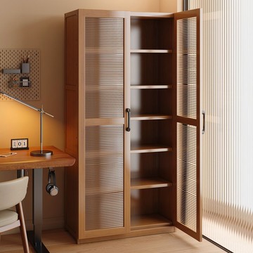 免運 家用貨架 倉儲貨架 書架置物架落地靠墻書柜家用帶門多層兒童收納儲物柜客廳簡易學生 可開發票 全館八折 工廠現貨直銷 新品特價 h9027