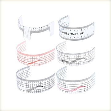 免運🔥臺灣出貨 透明防汗多功能眉尺鼻樑尺標準尺紋眉毛軟尺量眉毛左右勻稱尺子