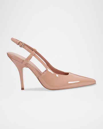 Patent Leather Slingback Pumps