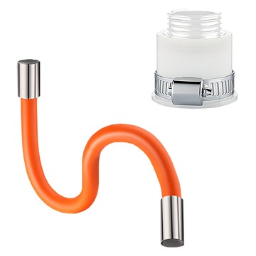 加長防濺水水龍頭延伸器 輕鬆安裝 360度全方位清洗  1組  4mmx30cm