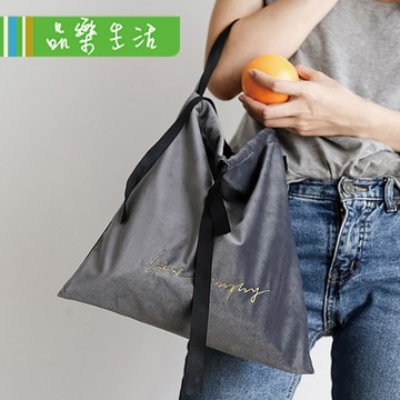 【品樂．LaVie】那抹藍☆北歐簡約風刺繡手提包外出手提環保袋