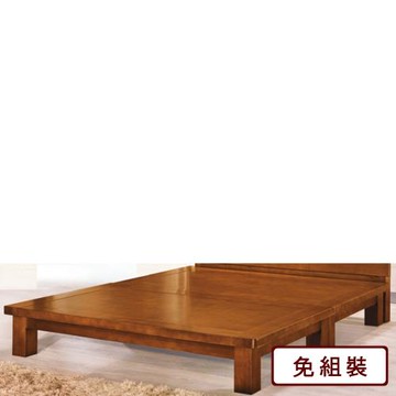 AS雅司-歐巴馬6尺楊木樟木色床底-182*188*27cm