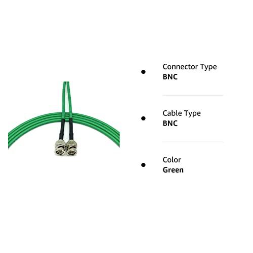 AV-Cables 3G 6G HD SDI Mini RG59 BNCケーブル Belden 1855a (10フィート、グリーン)