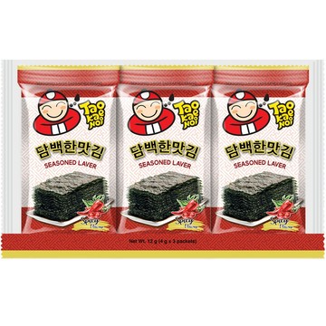 [家速配]小老板韓式海苔(辣味)4g*3