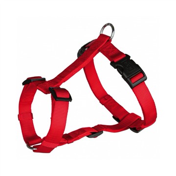 Trixie 寵物用品 經典H型胸背帶-紅 XS-S: 30-40 cm (TX14303)