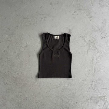 Broken Planet小眾新品男女時髦百搭性感修身辣妹風 印花螺紋背心