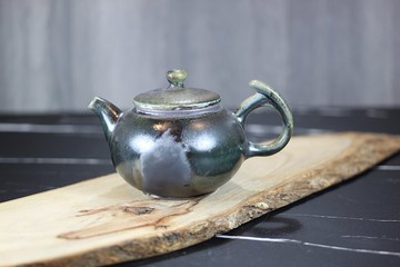 【送禮好物】柴燒天目釉 手工茶壺 名家葉敏祥手工作品