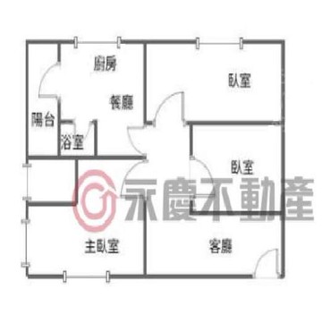 龍安商圈 麥當勞旁 低公設 低總價 溫馨大3房｜桃園市桃園區國強二街
