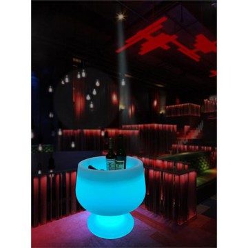 創意充電防水發光酒具盤紅酒冰桶ktv七彩變色啤酒香檳桶裝飾果盤