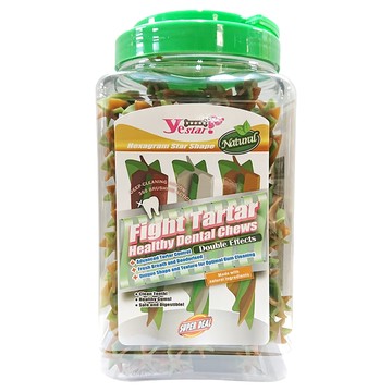 Yestar 雙效起司潔牙棒 M 天然潔牙骨  起司  1kg  1罐