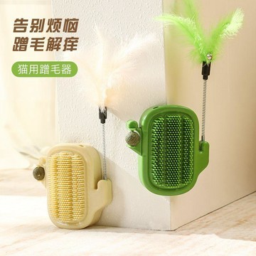 🔥臺灣熱賣⚡️貓咪玩具貓貓撓癢蹭癢器貼牆蹭毛器帶逗貓棒薄荷球貓咪自嗨玩具🎉