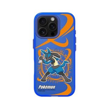 iPhone 16 Pro Clear 激光藍 - 寶可夢 Pokemon - 戰鬥系列-路卡利歐